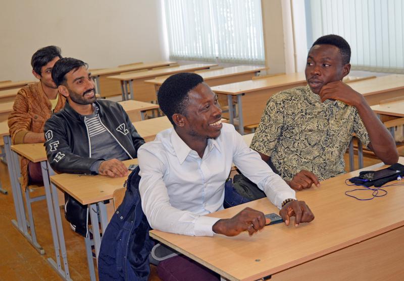 The international Master students are telling about their studying at GSTU (an interview for "The Teachers' Newspaper")